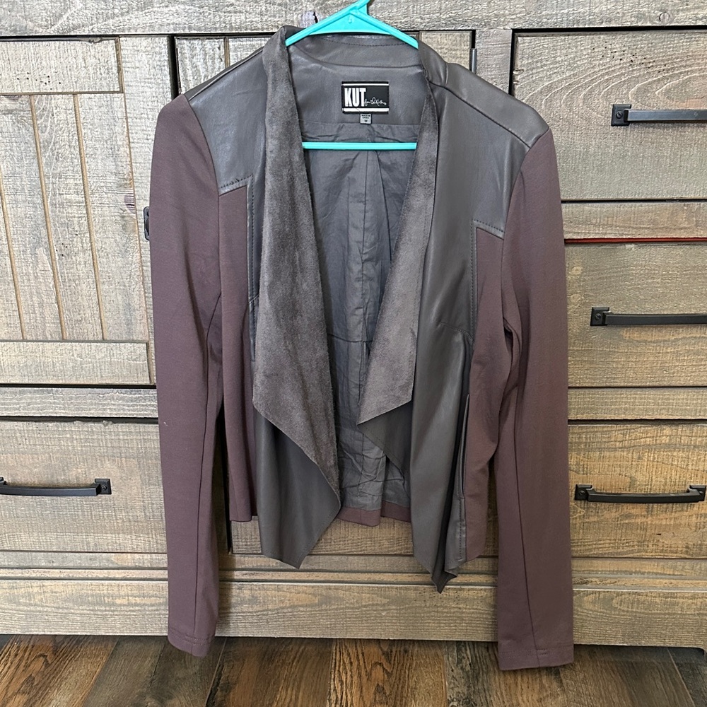 Kut from the Kloth Women's Brown and Gray Blazer